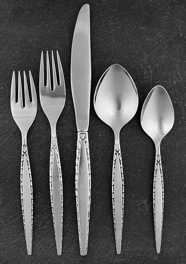 Venetia (Stainless) 40 Piece Estate Set by Oneida Silver-1