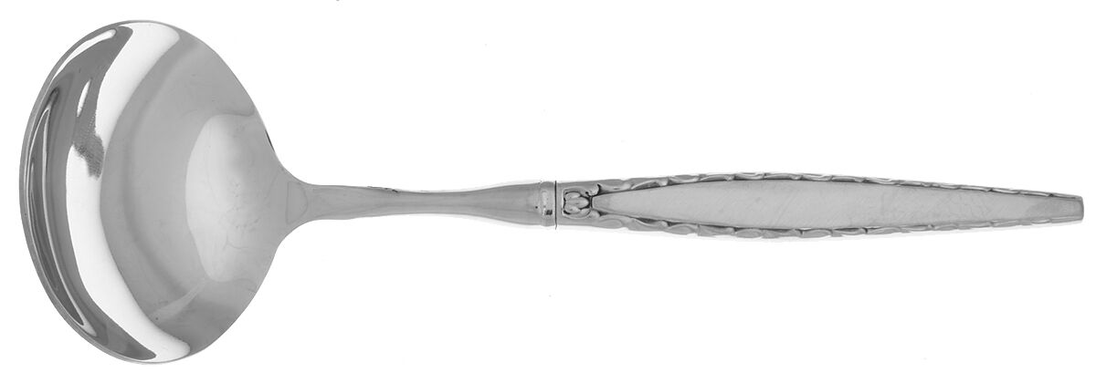Venetia (Stainless) Gravy Ladle with No Spout Stainless Bowl HC by Oneida Silver-1