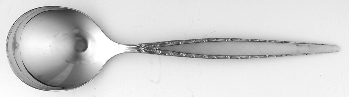 Venetia (Stainless) Round Bowl Soup Spoon (Gumbo) by Oneida Silver-1