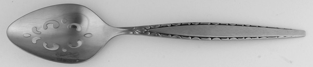 Venetia (Stainless) Pierced Tablespoon (Serving Spoon) by Oneida Silver-1