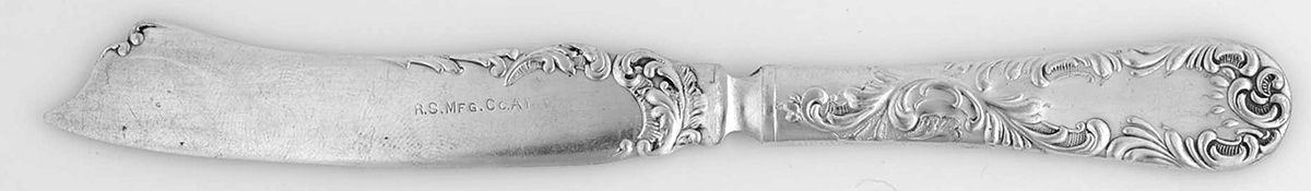 Vernon (Silverplate, 1900) Flat Handle Butter Spreader by Oneida Silver-1