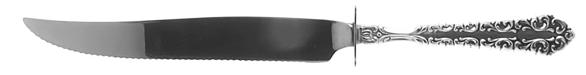Venetian Scroll (Sterling, 1970) Small Steak Carving Knife with Stainless Blade by Oneida Silver-1