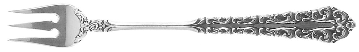 Venetian Scroll (Sterling, 1970) Cocktail/Seafood Fork by Oneida Silver-1