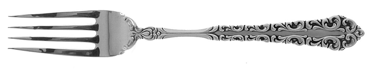 Venetian Scroll (Sterling, 1970) Fork by Oneida Silver-1