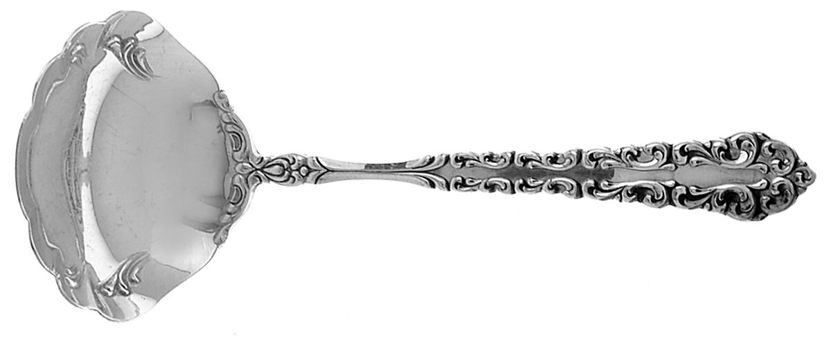 Venetian Scroll (Sterling, 1970) Solid Gravy Ladle by Oneida Silver-1