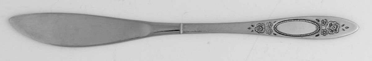 Vignette (Stainless) Flat Handle Butter Spreader by Oneida Silver-1