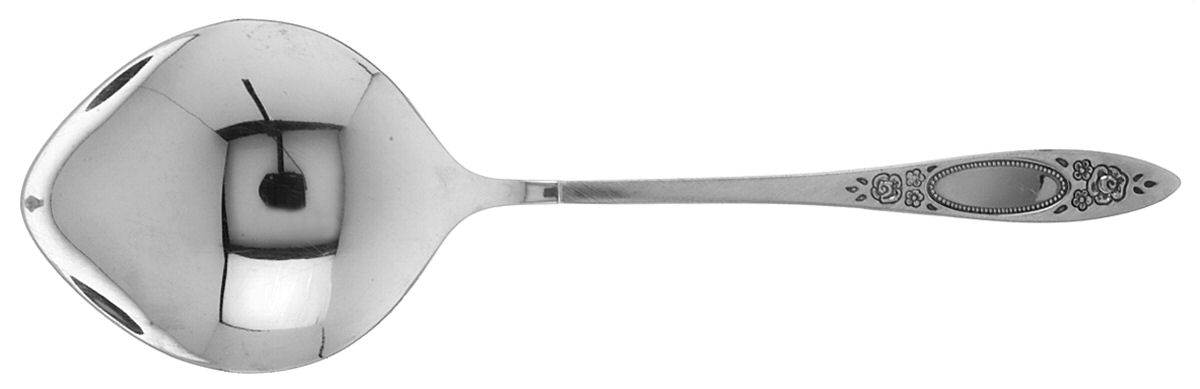 Vignette (Stainless) Solid Smooth Casserole Spoon by Oneida Silver-1