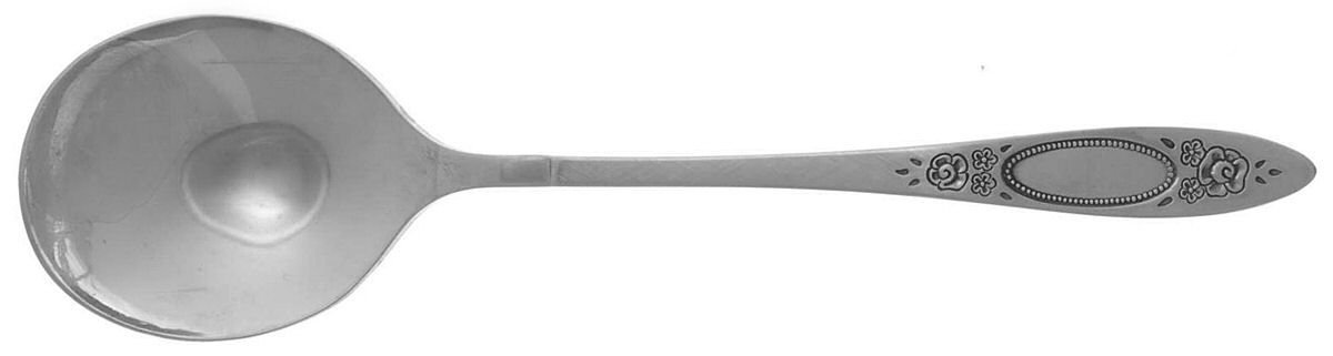 Vignette (Stainless) Round Bowl Soup Spoon (Gumbo) by Oneida Silver-1
