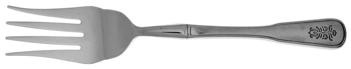 Village (Stainless) Cold Meat Fork Large, Stainless Tines HC by Oneida Silver-1
