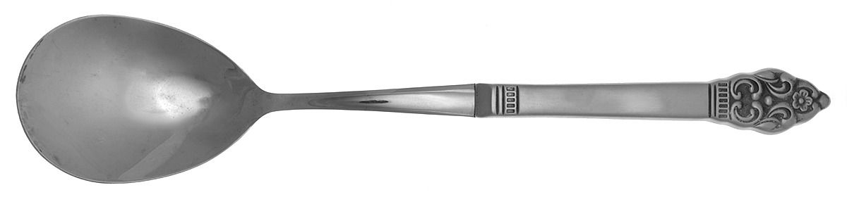 Vinland (Stainless) Salad Servng Spoon with Stainless Bowl by Oneida Silver-1