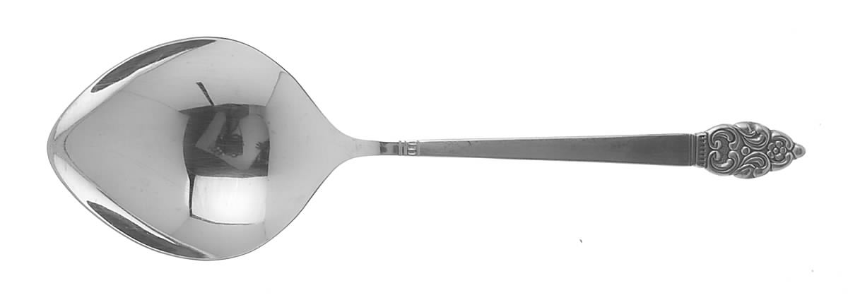 Vinland (Stainless) Solid Smooth Casserole Spoon by Oneida Silver-1