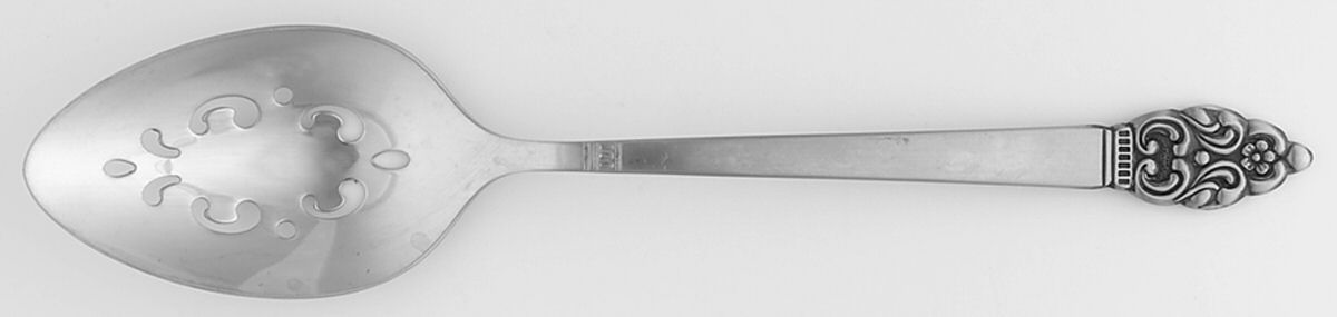 Vinland (Stainless) Pierced Tablespoon (Serving Spoon) by Oneida Silver-1