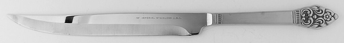 Vinland (Stainless) Large Stainless Blade Roast Carving Knife by Oneida Silver-1