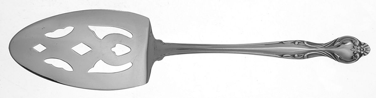 Vintage (Stainless) Pierced All Stainless Pie Server by Oneida Silver-1