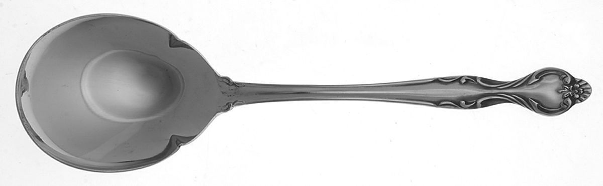 Vintage (Stainless) Solid Smooth Casserole Spoon by Oneida Silver-1