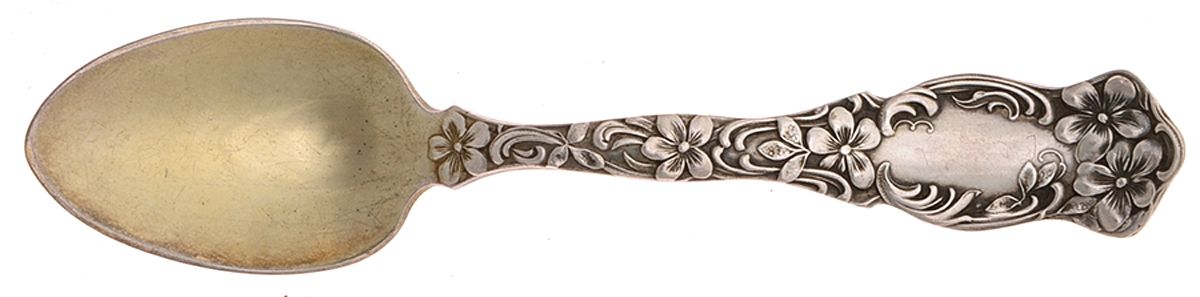 Violet (Slvp, 1905, SL & GH Rogers, No Monograms) Demitasse Spoon by Oneida Silver-1