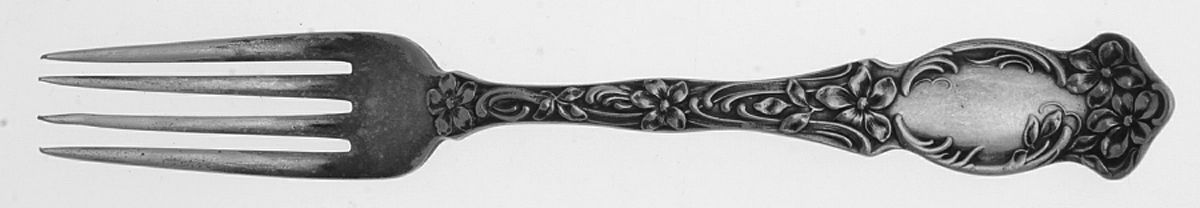 Violet (Slvp, 1905, SL & GH Rogers, No Monograms) Youth Fork by Oneida Silver-1