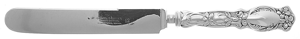 Violet (Slvp, 1905, SL & GH Rogers, No Monograms) Old French Hollow Knife with Bolster by Oneida Silver-1