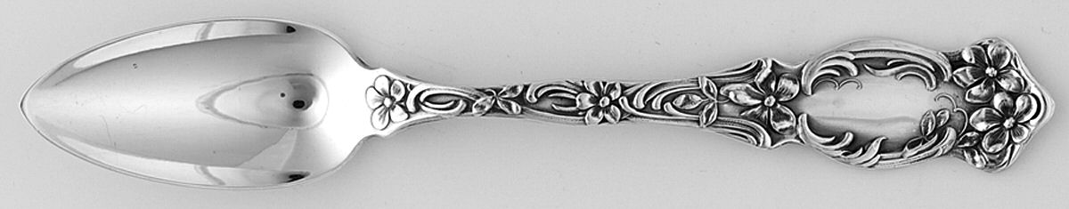 Violet (Slvp, 1905, SL & GH Rogers, No Monograms) Fruit/Orange Spoon by Oneida Silver-1