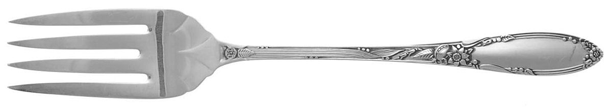 Virginian (Sterling, 1942, No Monograms) Individual Salad Fork by Oneida Silver-1
