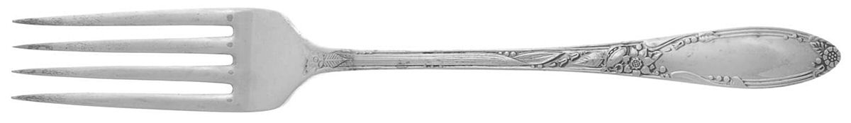 Virginian (Sterling, 1942, No Monograms) Fork by Oneida Silver-1