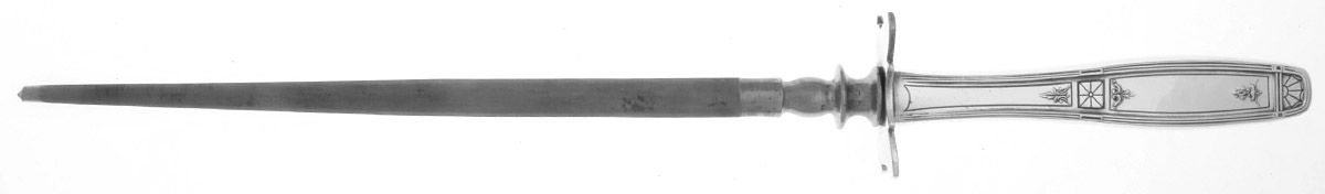 Virginian (Silverplate, 1929) Small Steel Rod Sharpener Knife by Oneida Silver-1