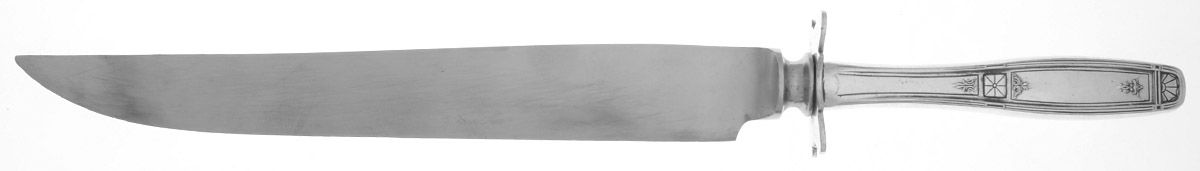 Virginian (Silverplate, 1929) Large Stainless Blade Roast Carving Knife by Oneida Silver-1
