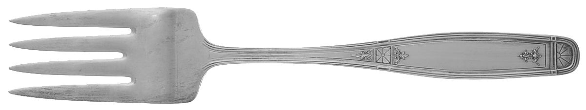 Virginian (Silverplate, 1929) Medium Solid Cold Meat Serving Fork by Oneida Silver-1