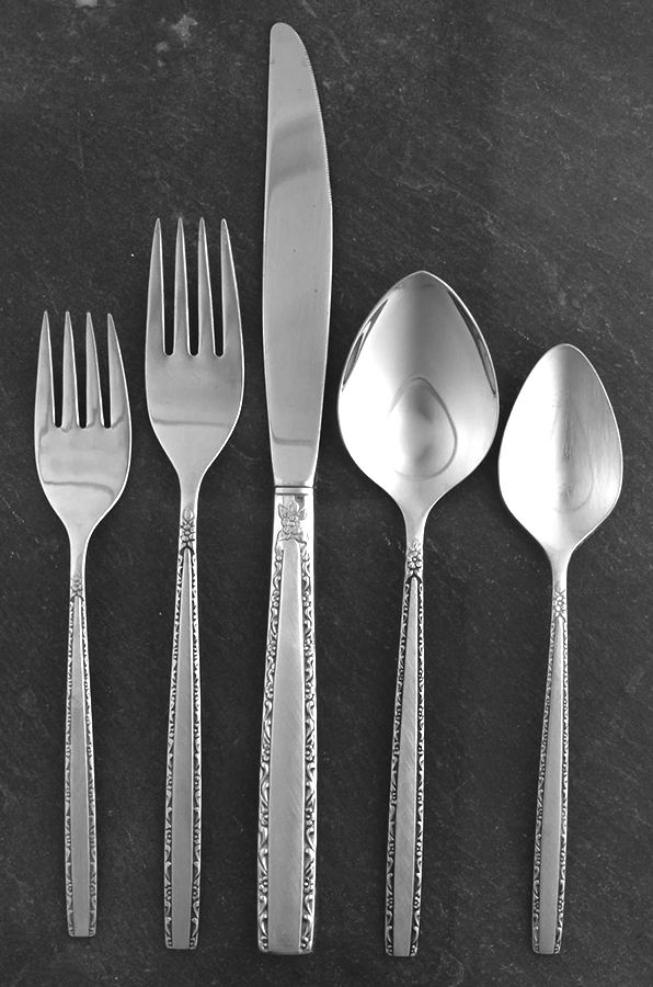 Via Roma (Stainless) 40 Piece Estate Set by Oneida Silver-1