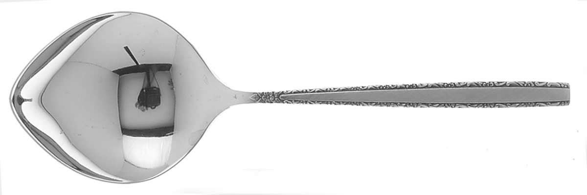 Via Roma (Stainless) Solid Smooth Casserole Spoon by Oneida Silver-1