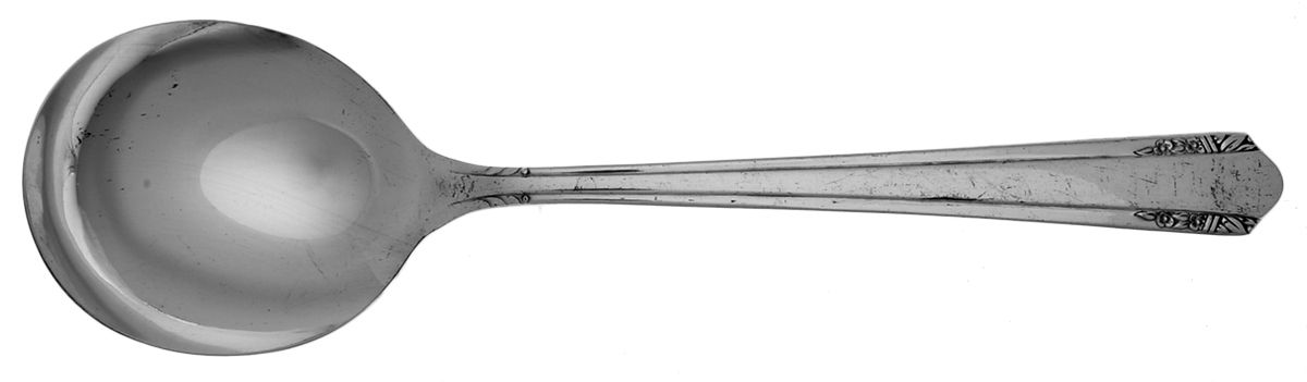 Vista (Silverplate, 1940) Round Bowl Soup Spoon (Gumbo) by Oneida Silver-1