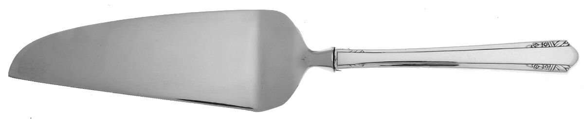 Vista (Silverplate, 1940) Pie and Cake Server with Stainless Blade HC by Oneida Silver-1
