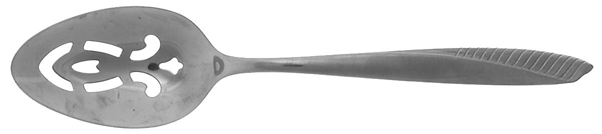 Vista (Stainless) Pierced Tablespoon (Serving Spoon) by Oneida Silver-1