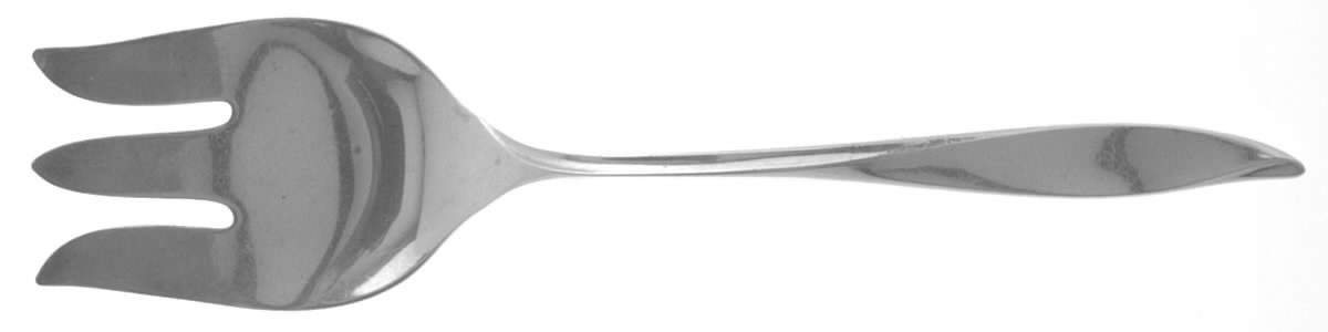 Vivant (Sterling, 1961) Medium Solid Cold Meat Serving Fork by Oneida Silver-1