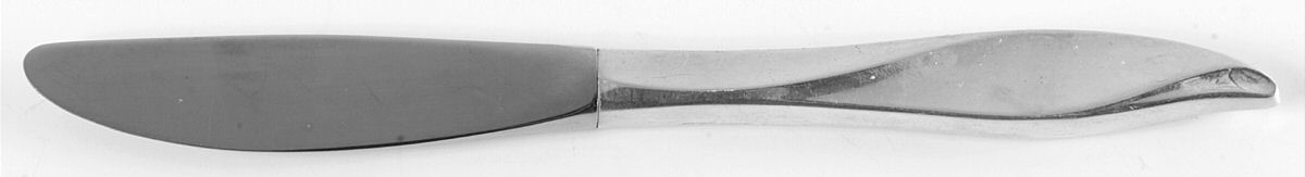 Vivant (Sterling, 1961) Modern Hollow Butter Spreader (Stainless) by Oneida Silver-1