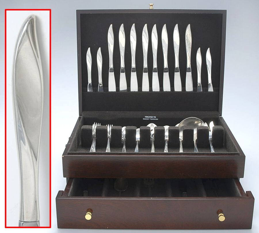 Vivant (Sterling, 1961) 56 Piece Set by Oneida Silver-1