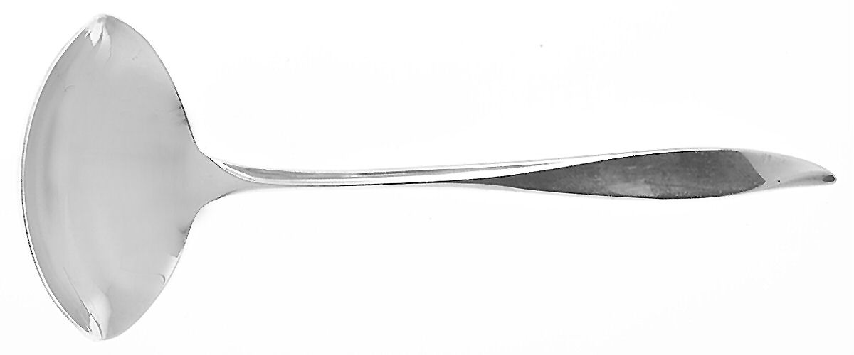 Vivant (Sterling, 1961) Solid Piece Cream Ladle by Oneida Silver-1