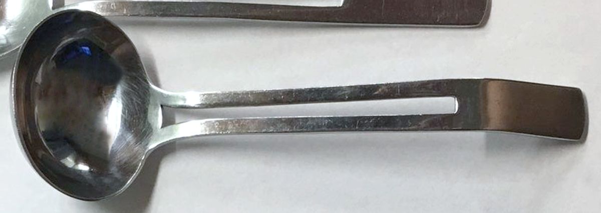 Vivante (Stainless) Solid Gravy Ladle by Oneida Silver-1