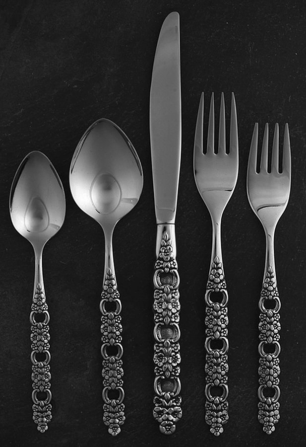 Viola-Voila (Stainless) 5 Piece Place Setting by Oneida Silver-1