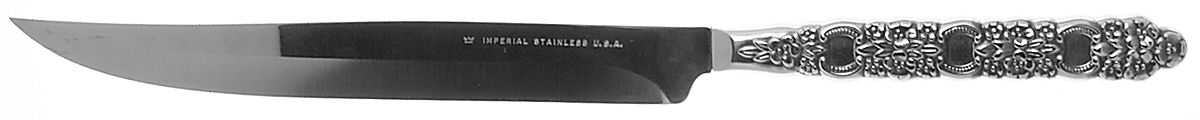 Viola-Voila (Stainless) Large Stainless Blade Roast Carving Knife by Oneida Silver-1