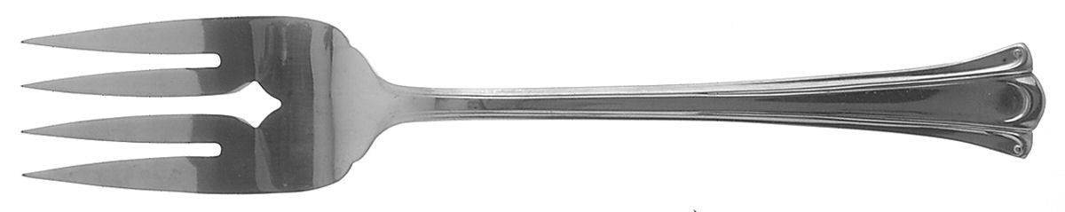 Voltaire (Stainless) Medium Solid Cold Meat Serving Fork by Oneida Silver-1