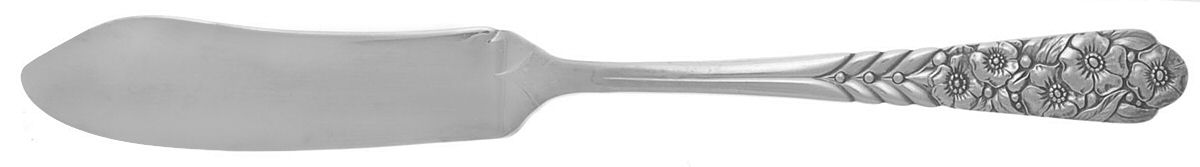 Ward Bouquet (Silverplate, 1936) Flat Handle Master Butter Knife by Oneida Silver-1
