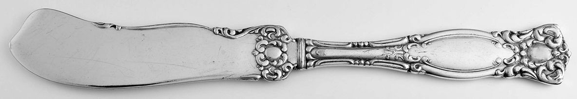Warwick (Silverplate, 1901) Flat Handle Butter Spreader by Oneida Silver-1