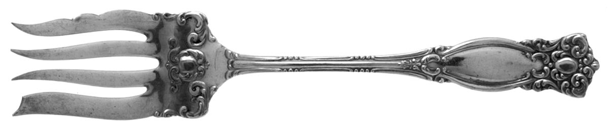Warwick (Silverplate, 1901) Medium Solid Cold Meat Serving Fork by Oneida Silver-1
