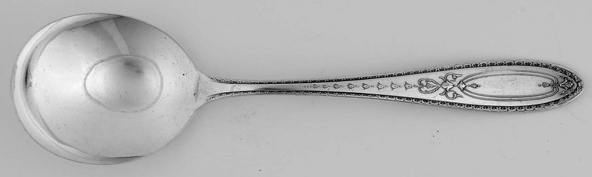 Wanda-Viennese (Silverplate, 1927) Round Bowl Soup Spoon (Gumbo) by Oneida Silver-1