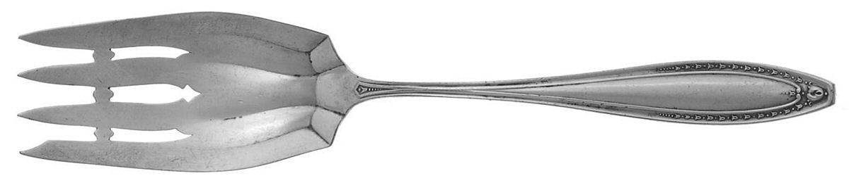 Webster II (Silverplate, 1915) Medium Solid Cold Meat Serving Fork by Oneida Silver-1