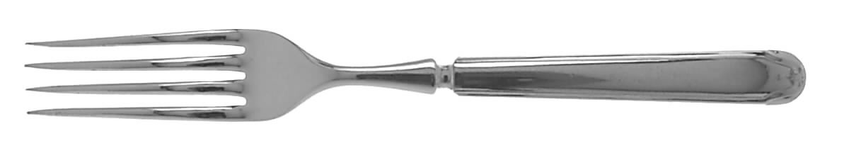 Whittier-Waldorf-Emerson-Claridge  Indented Solid Handled Fork by Oneida Silver-1