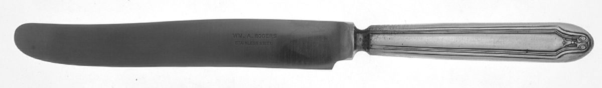 Whittier-Waldorf-Emerson-Claridge  New French Solid Knife with Bolster by Oneida Silver-1