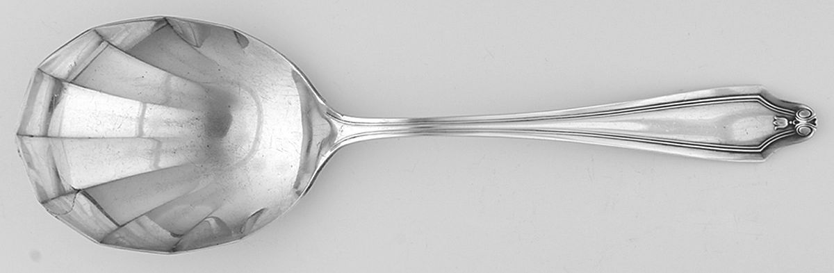 Whittier-Waldorf-Emerson-Claridge  Large Solid Berry/Casserole Spoon by Oneida Silver-1