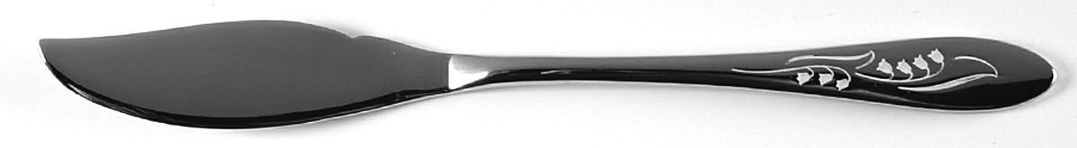 White Lily (Stainless) Flat Handle Master Butter Knife by Oneida Silver-1